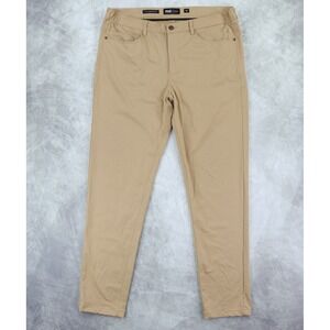 Barbell Apparel Anything Pants Men's 36 Slim Athletic Fit Khaki Chino 5 Pocket